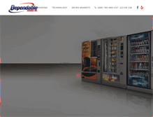 Tablet Screenshot of dependablevend.com
